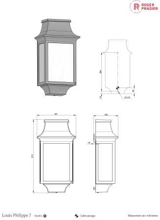 antike Wandlampe außen